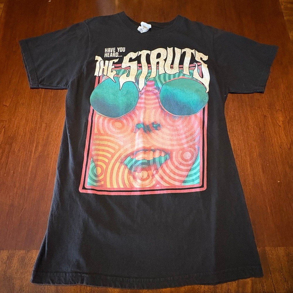 The Struts Band T-Shirt - "Have You Heard" Psychedelic Graphic Tee - Size Medium